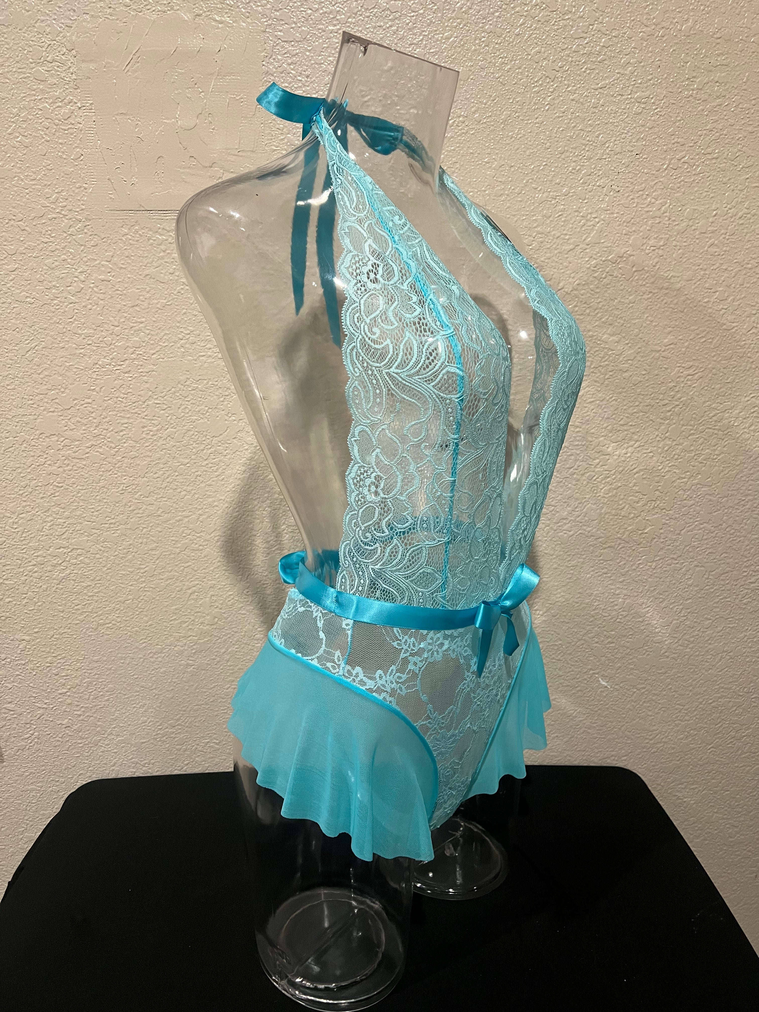 Baby Blue Bliss Lace One Piece