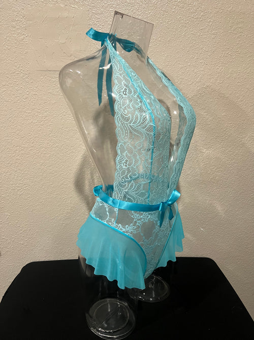 Baby Blue Bliss Lace One Piece