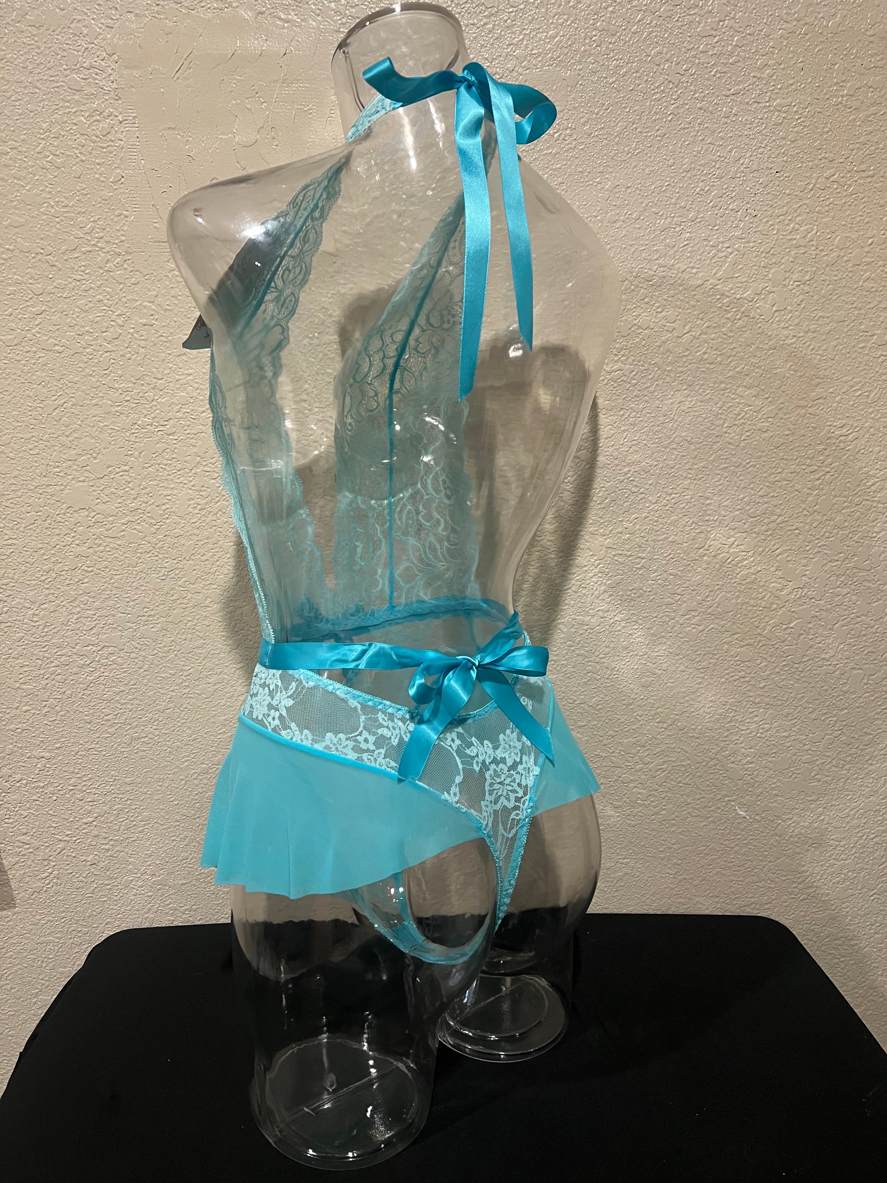 Baby Blue Bliss Lace One Piece