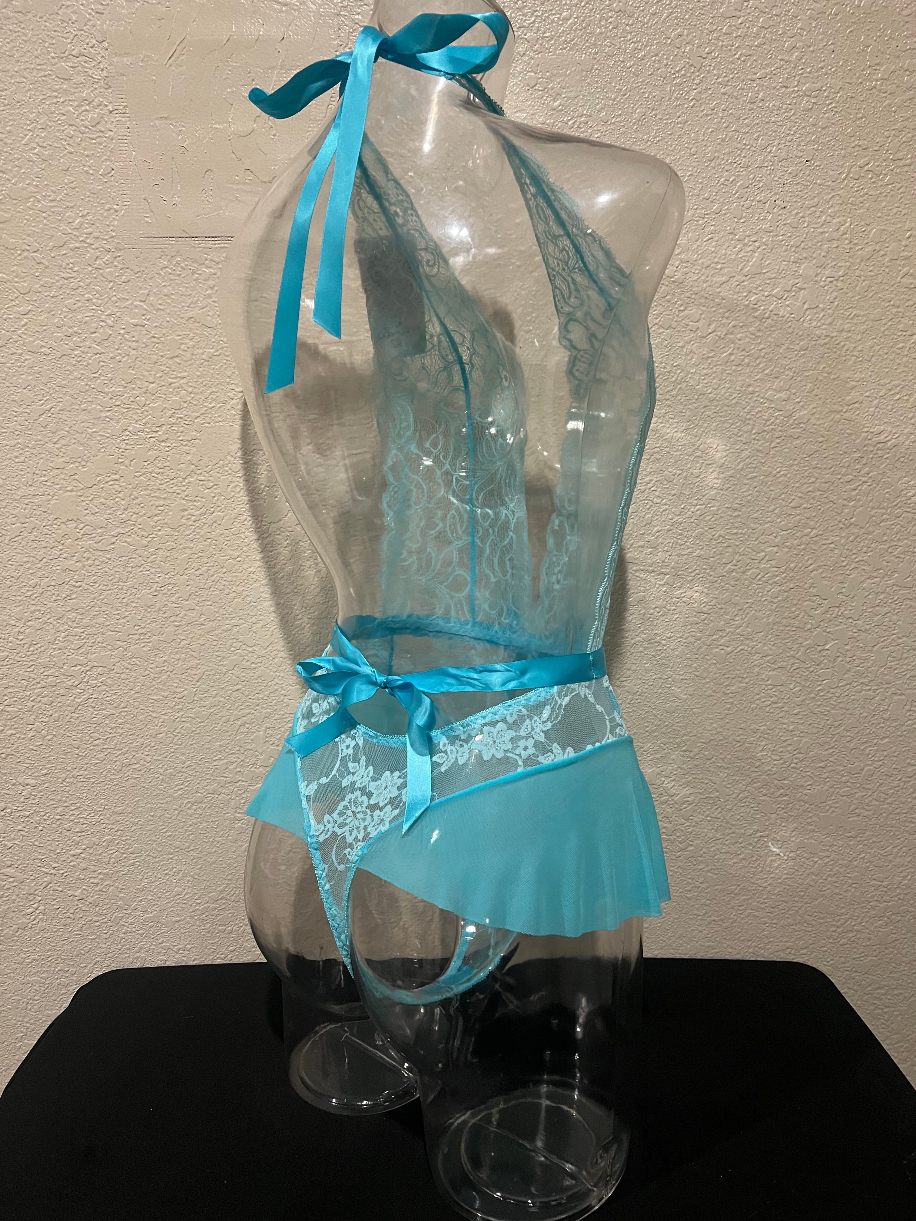 Baby Blue Bliss Lace One Piece